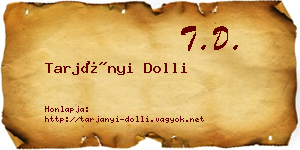 Tarjányi Dolli névjegykártya